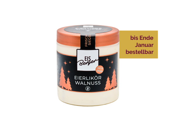 EisBerger Eisdose 250ml Eierlikör Walnuss (alkoholfrei)